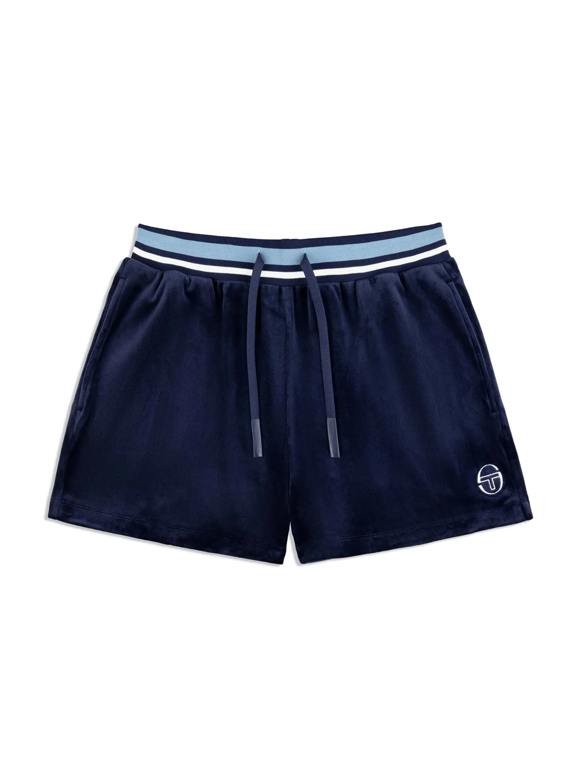Adele Velour Short- Maritime Blue