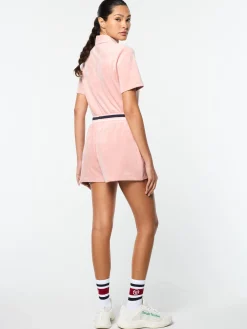 Adele Velour Short- Pale Mauve