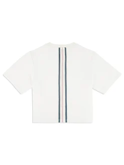 Adele Velour T-Shirt- Gardenia