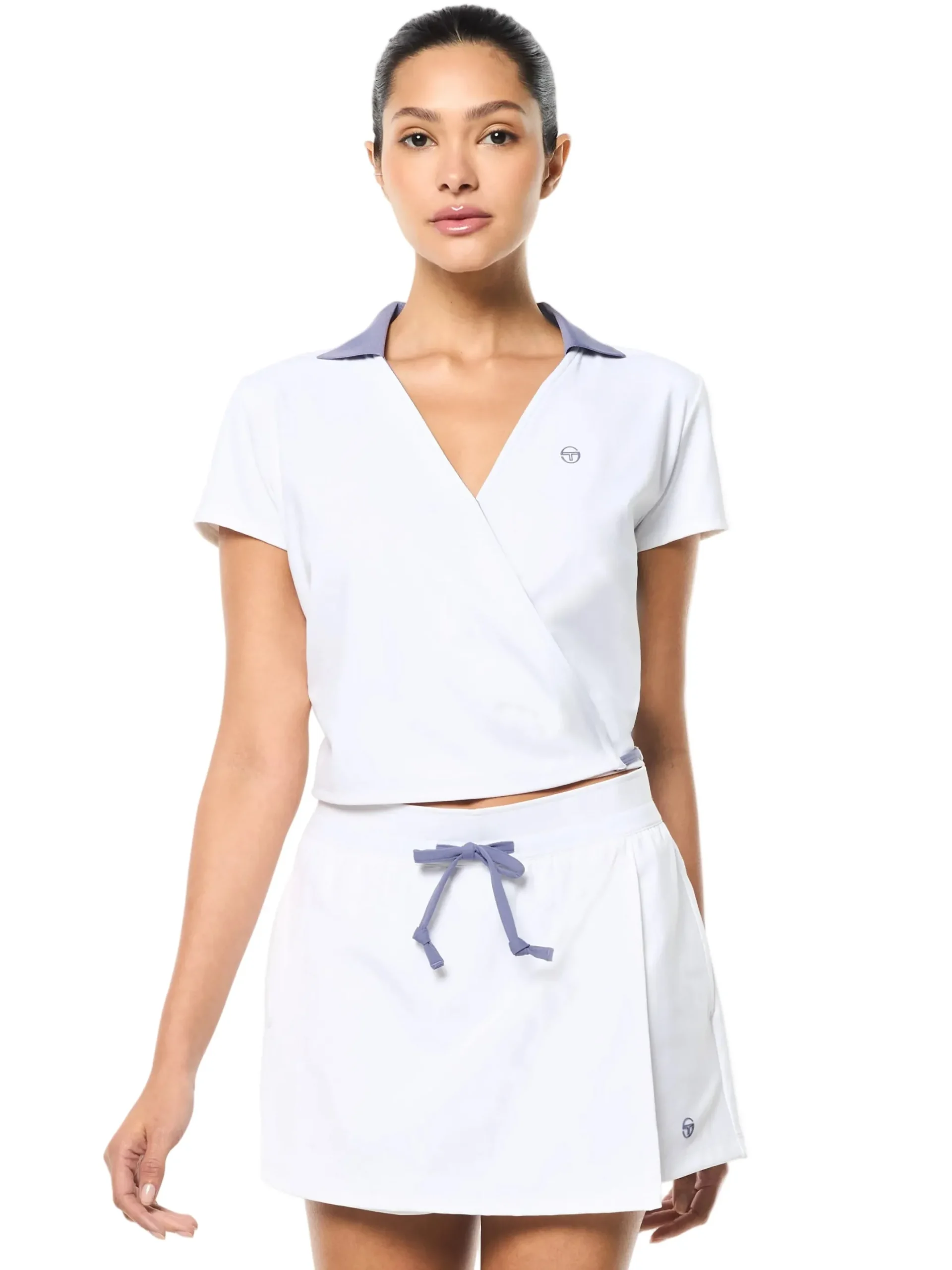 Agata Wrap Polo- Brilliant White