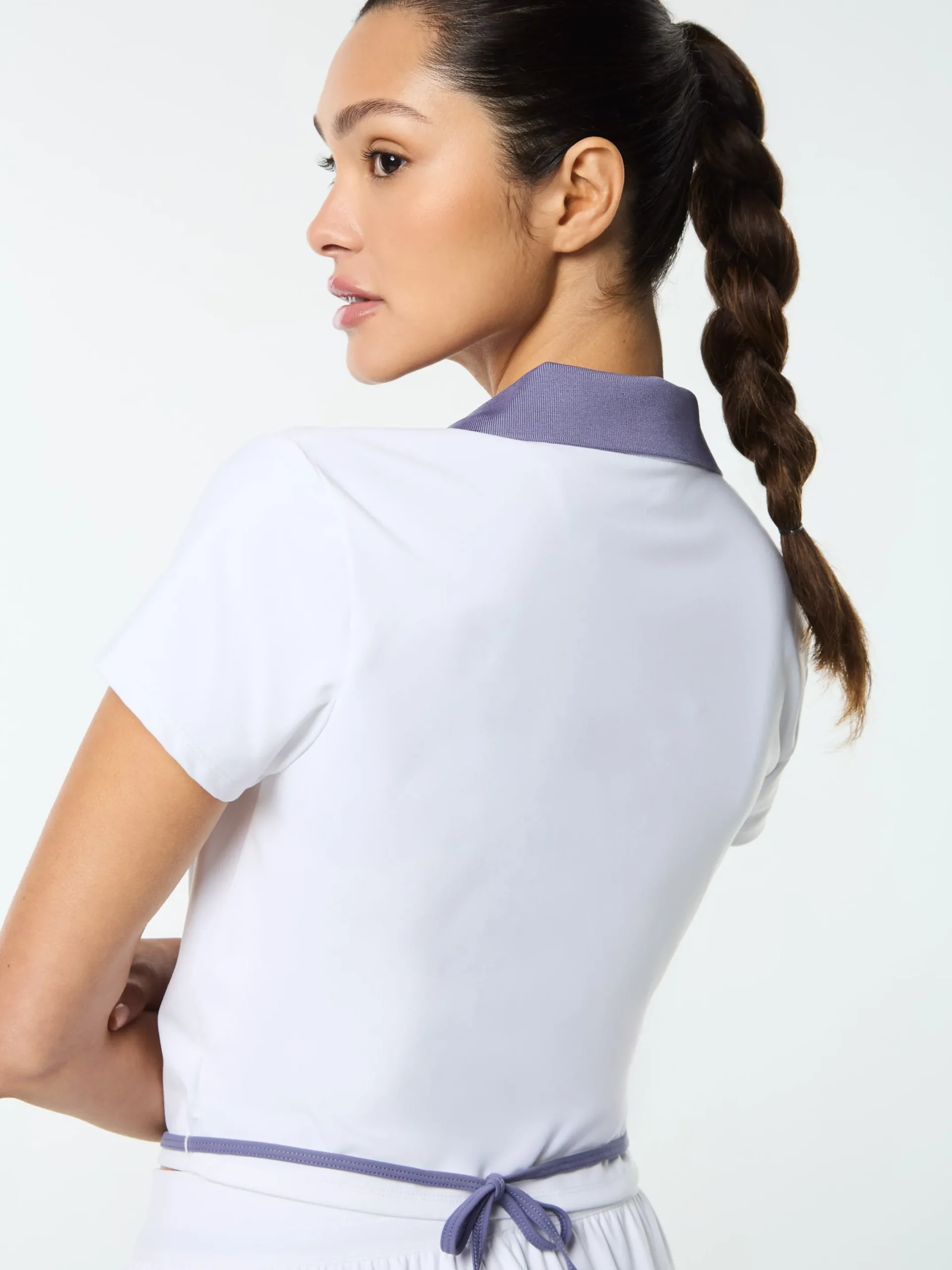Agata Wrap Polo- Brilliant White