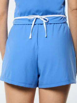 Agata Wrap Polo- Ultramarine