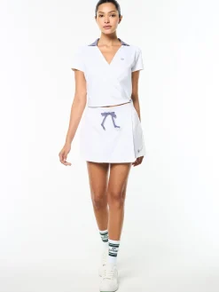 Agata Wrap Skort- Brilliant White