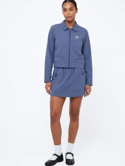 Aria Track Jacket- Blue Indigo