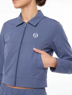 Aria Track Jacket- Blue Indigo