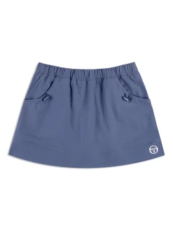 Aria Track Skirt- Blue Indigo