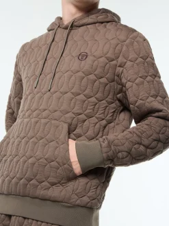 Aversa Quilted Hoodie- Morel