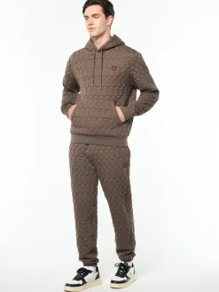 Aversa Quilted Hoodie- Morel