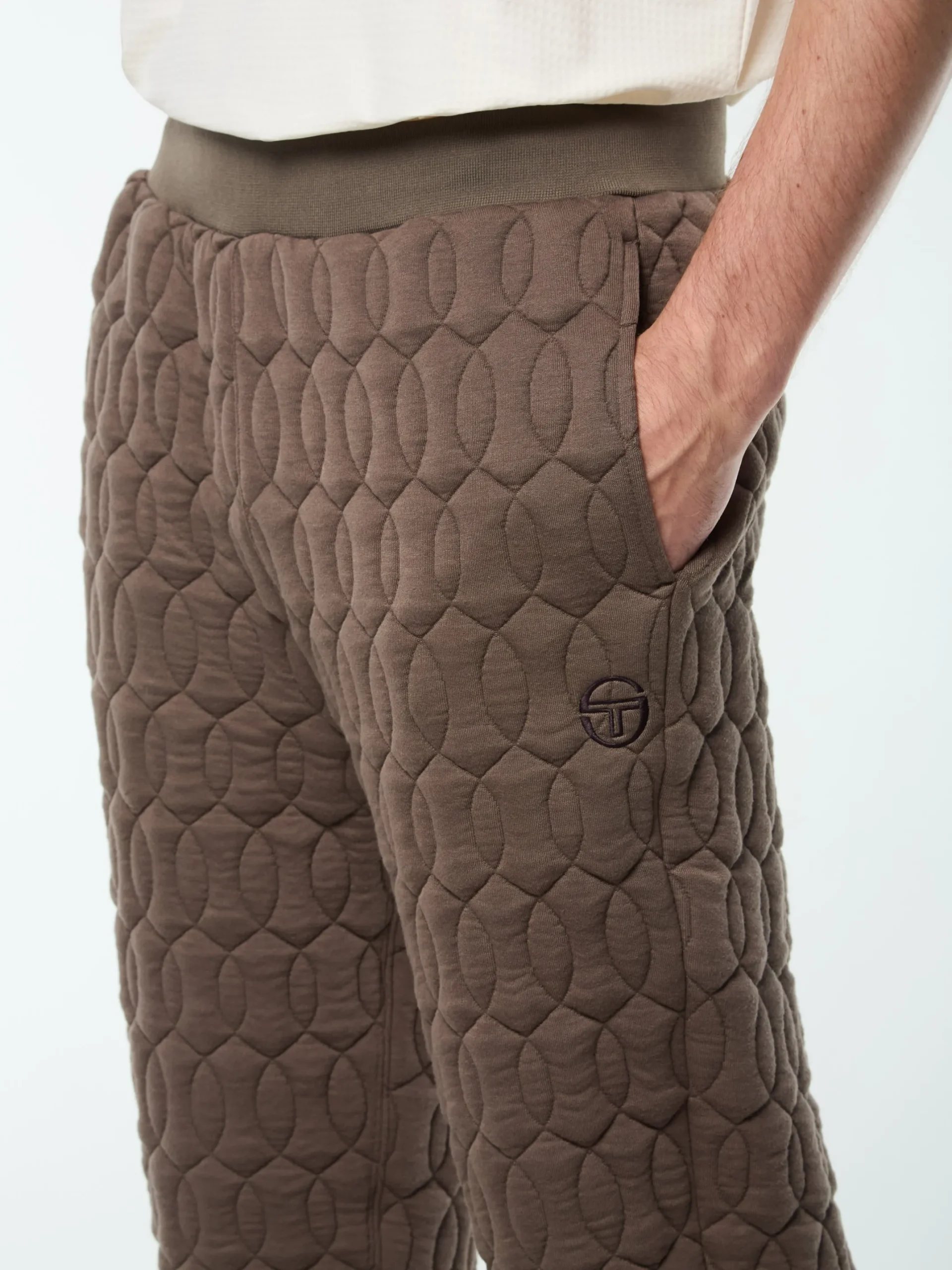 Aversa Quilted Sweatpant- Morel
