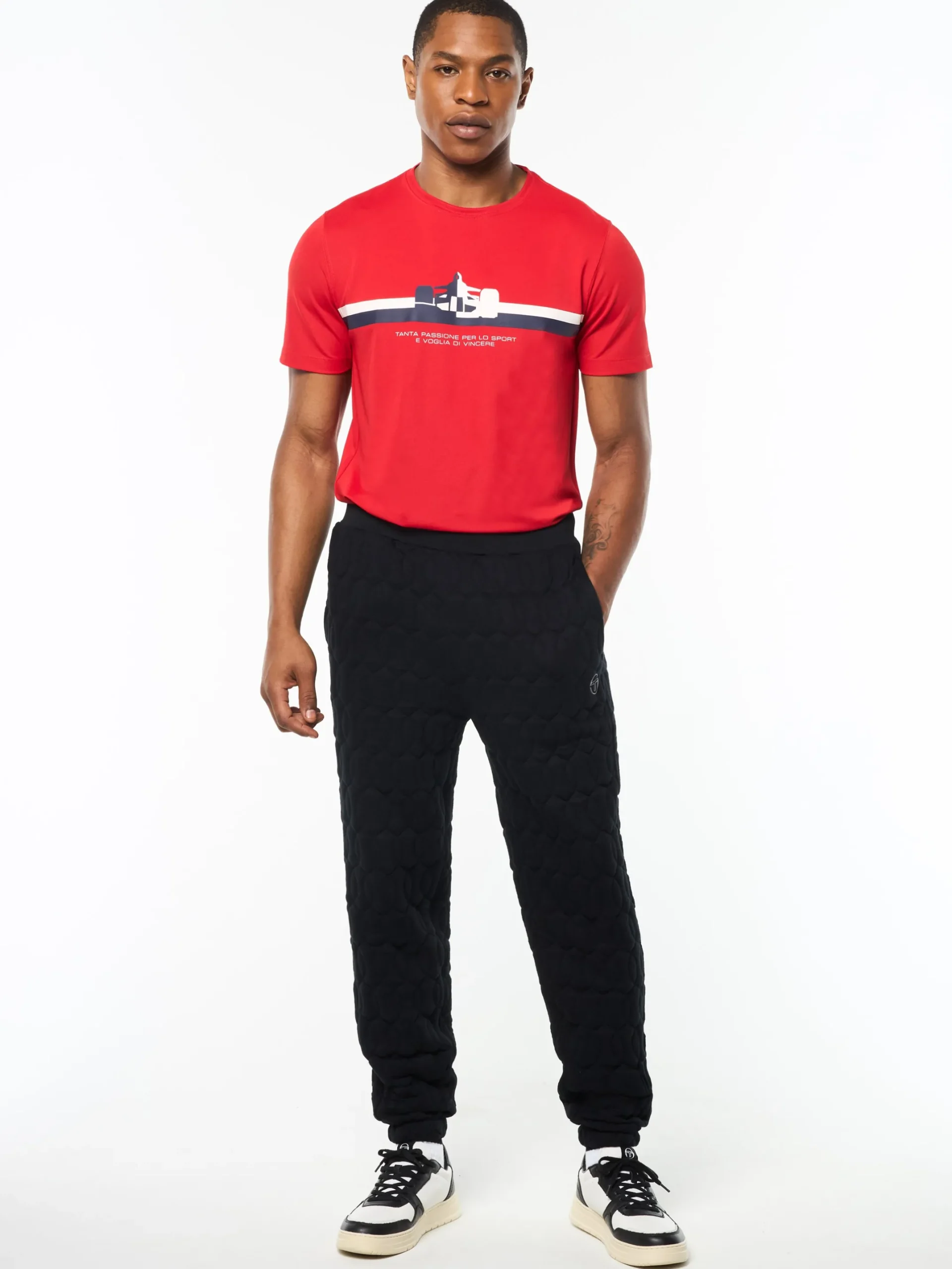 Aversa Quilted Sweatpant- Black Beauty