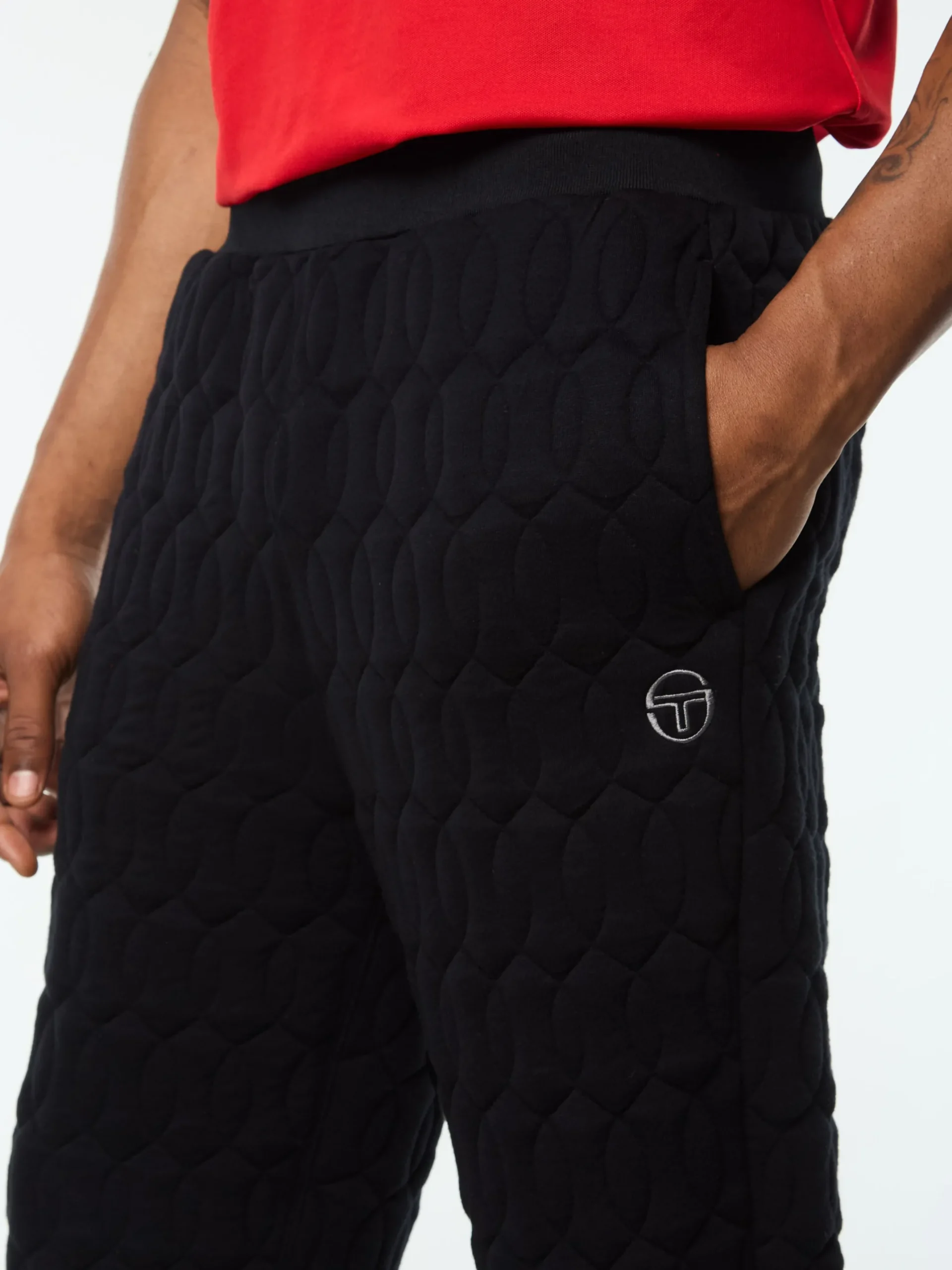 Aversa Quilted Sweatpant- Black Beauty