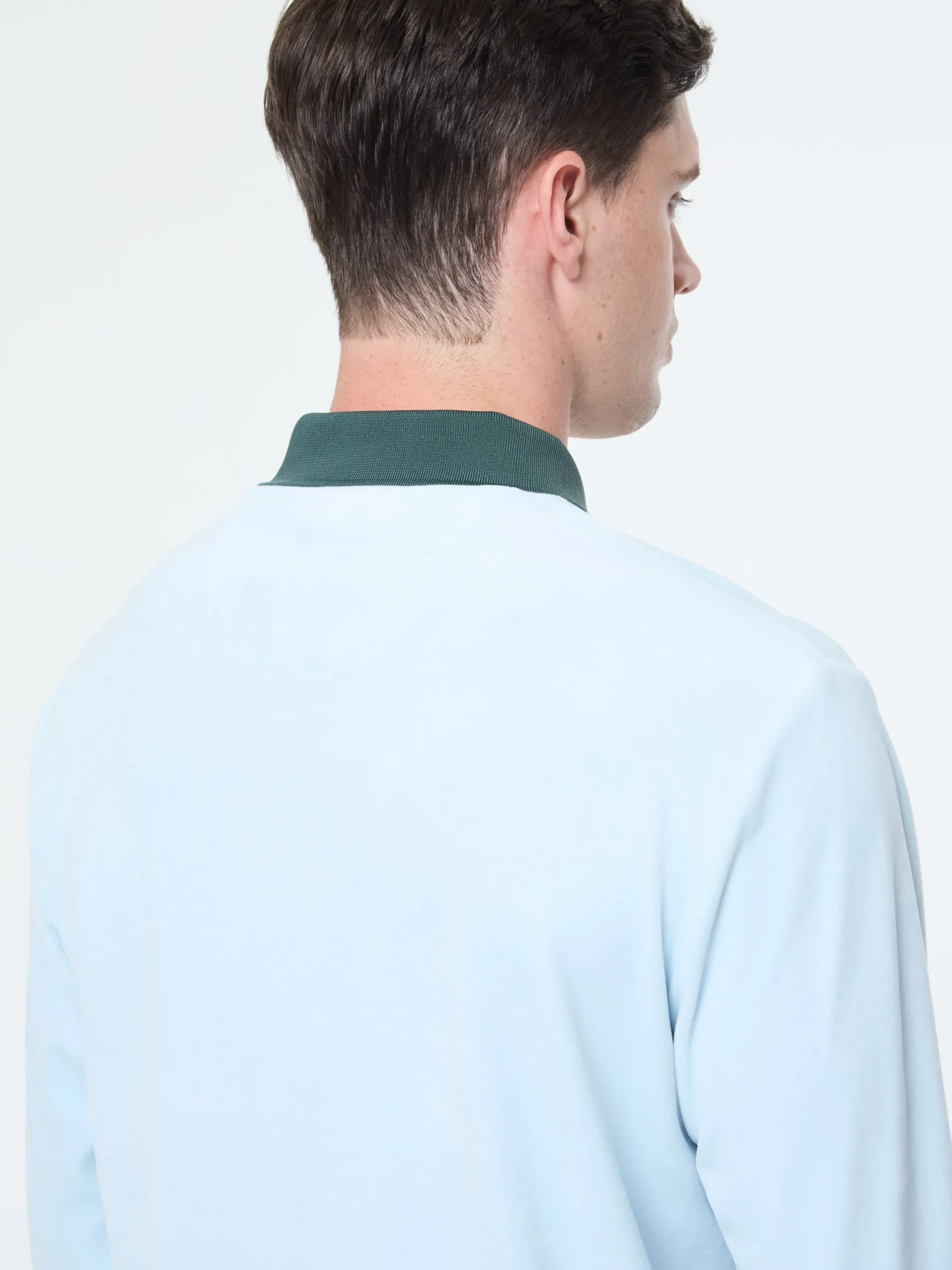 Banda Velour Polo- Baby Blue