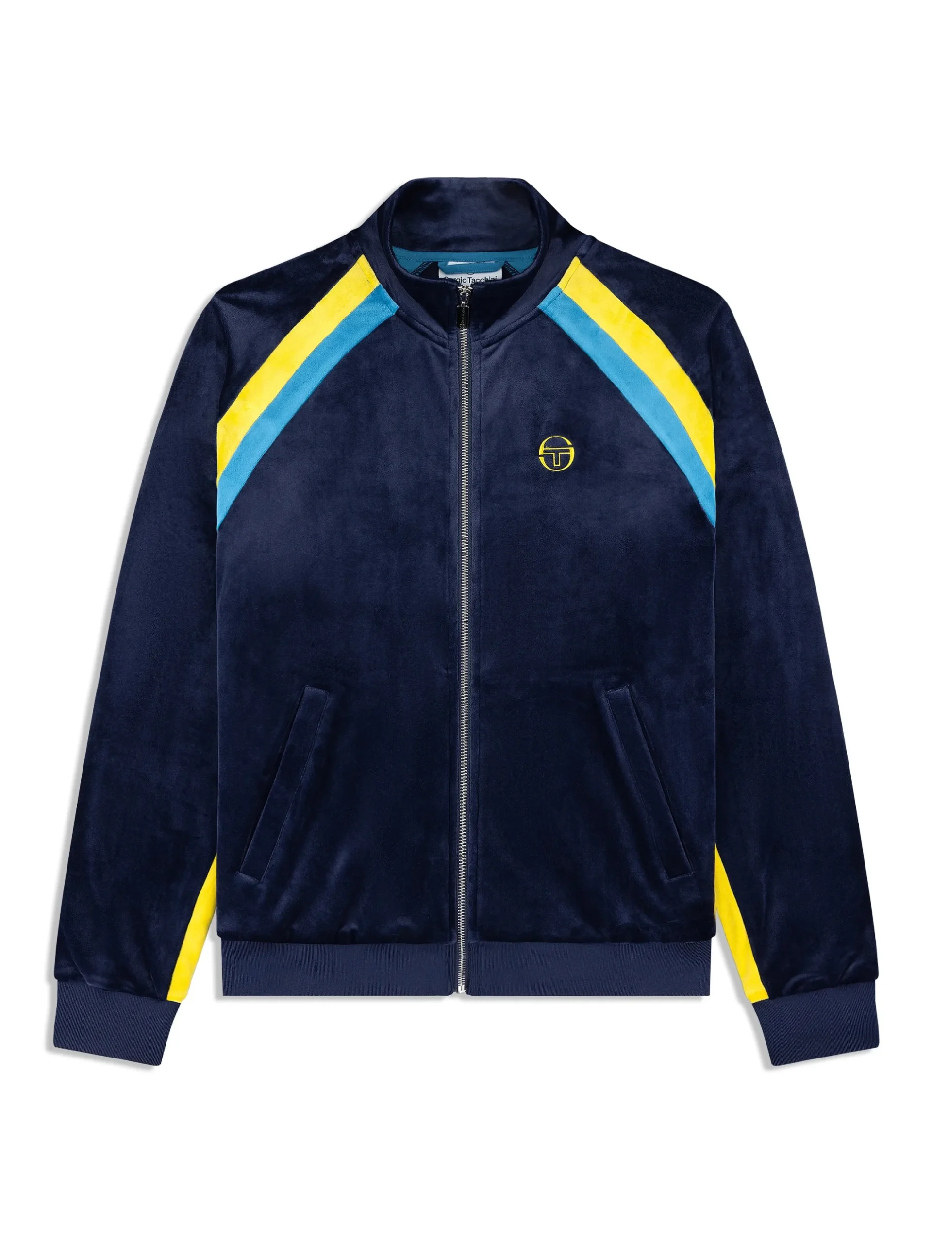 Banda Velour Track Jacket- Maritime Blue
