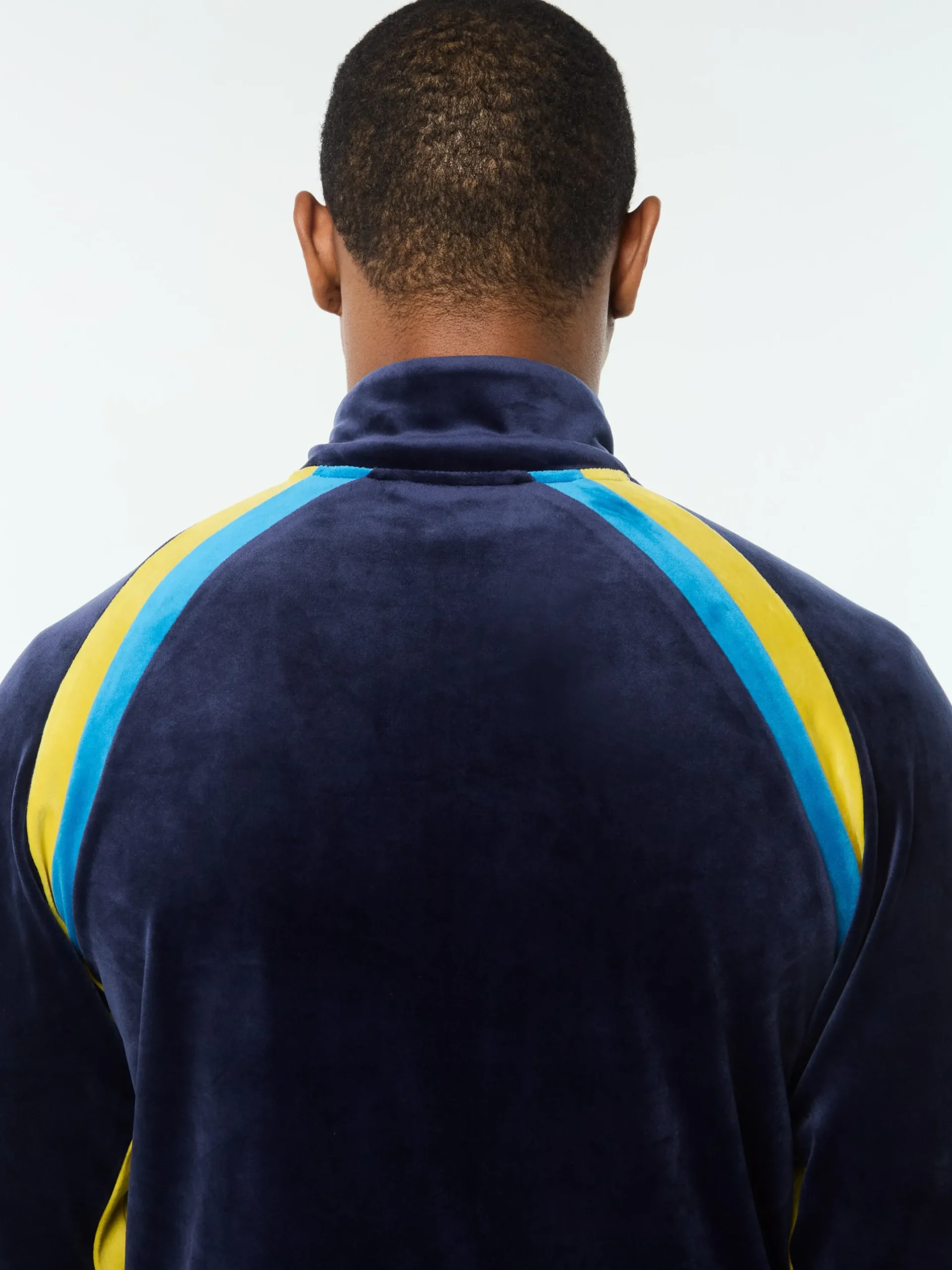 Banda Velour Track Jacket- Maritime Blue