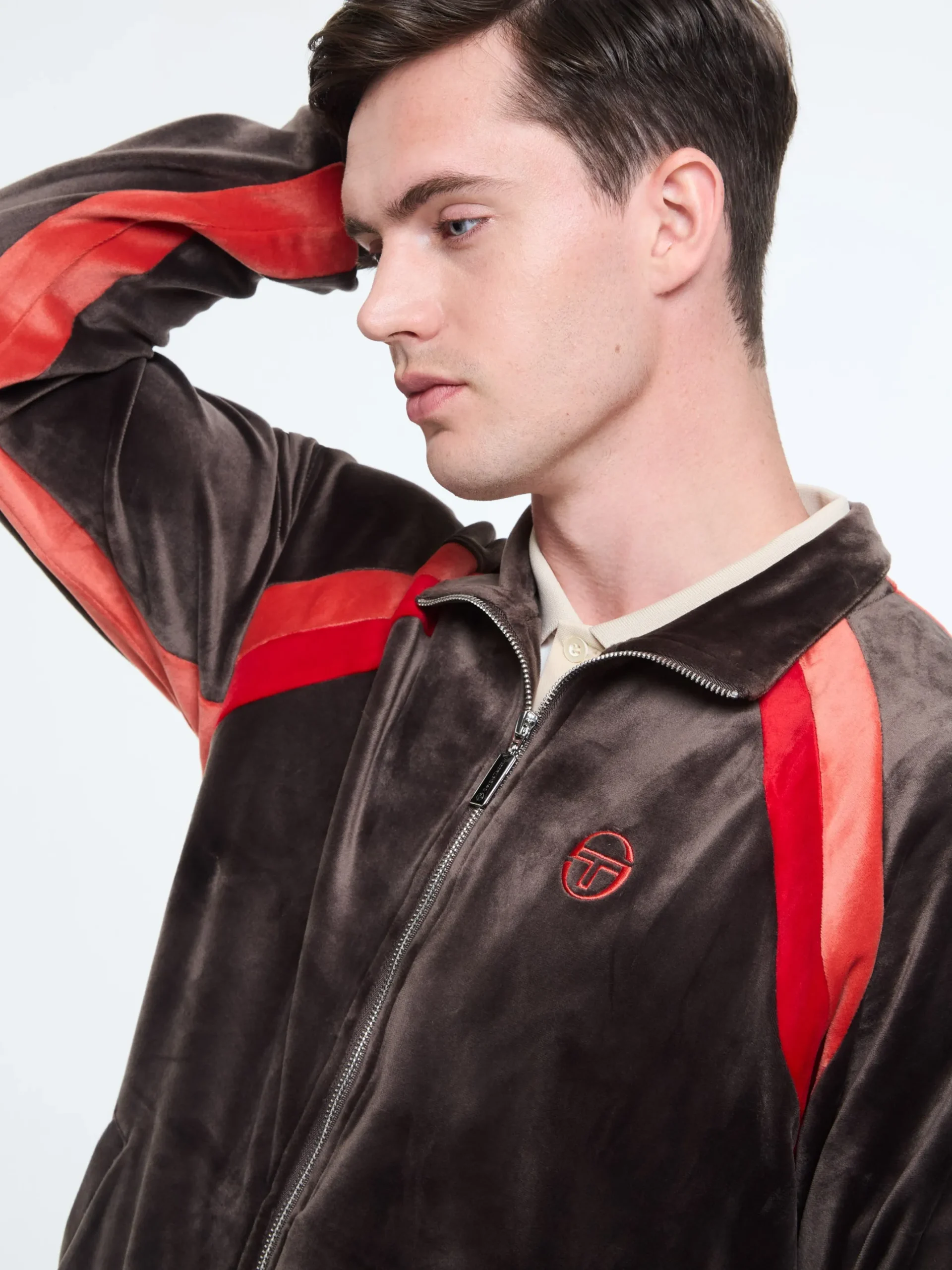 Banda Velour Track Jacket- Mulch