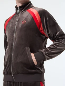 Banda Velour Track Jacket- Mulch
