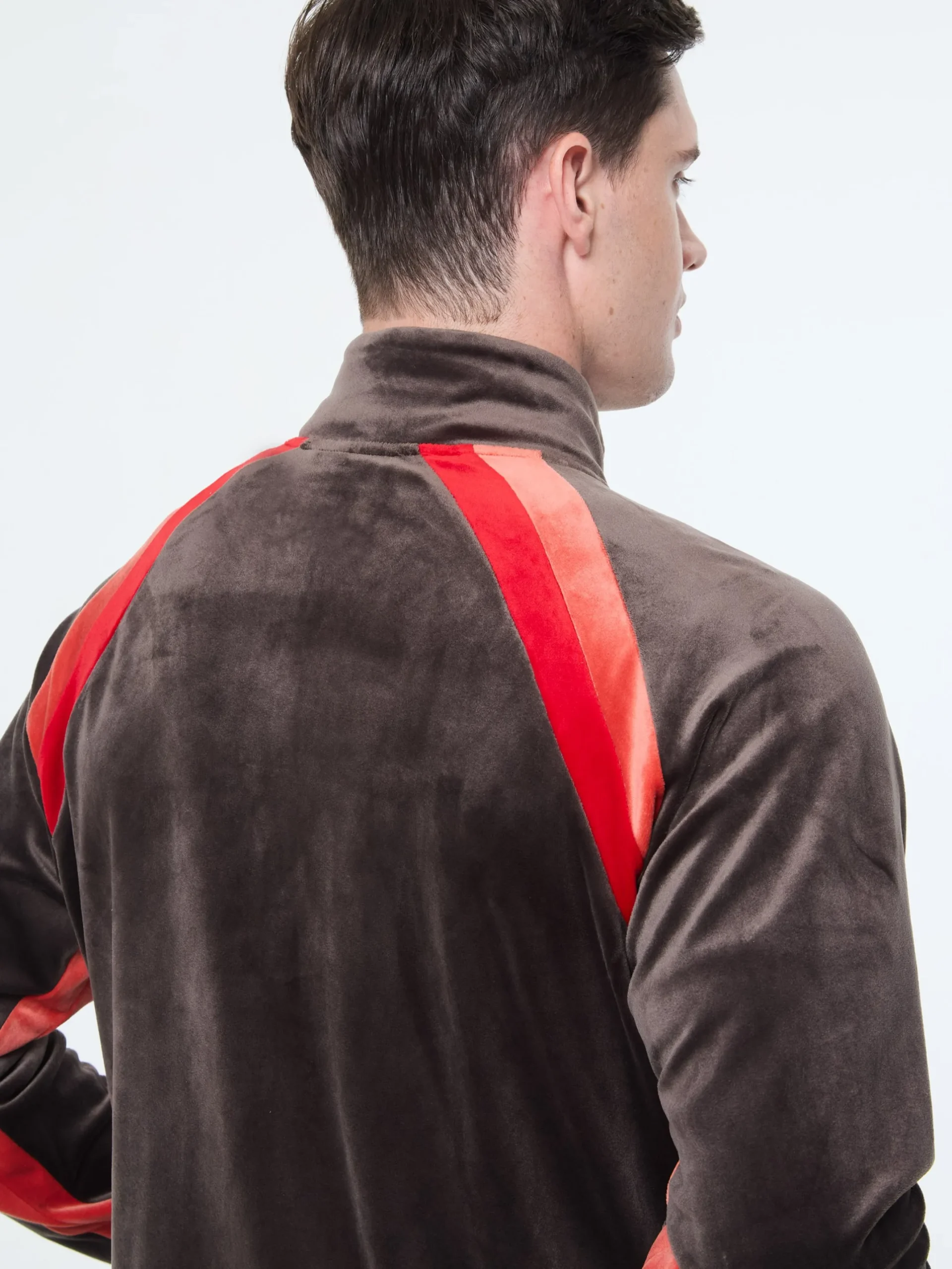Banda Velour Track Jacket- Mulch