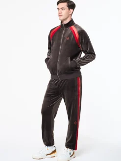 Banda Velour Track Jacket- Mulch