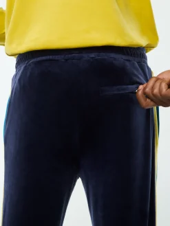 Banda Velour Track Pant- Maritime Blue