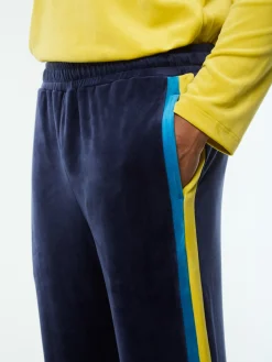 Banda Velour Track Pant- Maritime Blue
