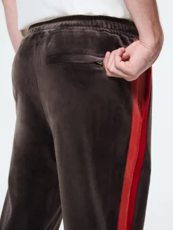 Banda Velour Track Pant- Mulch