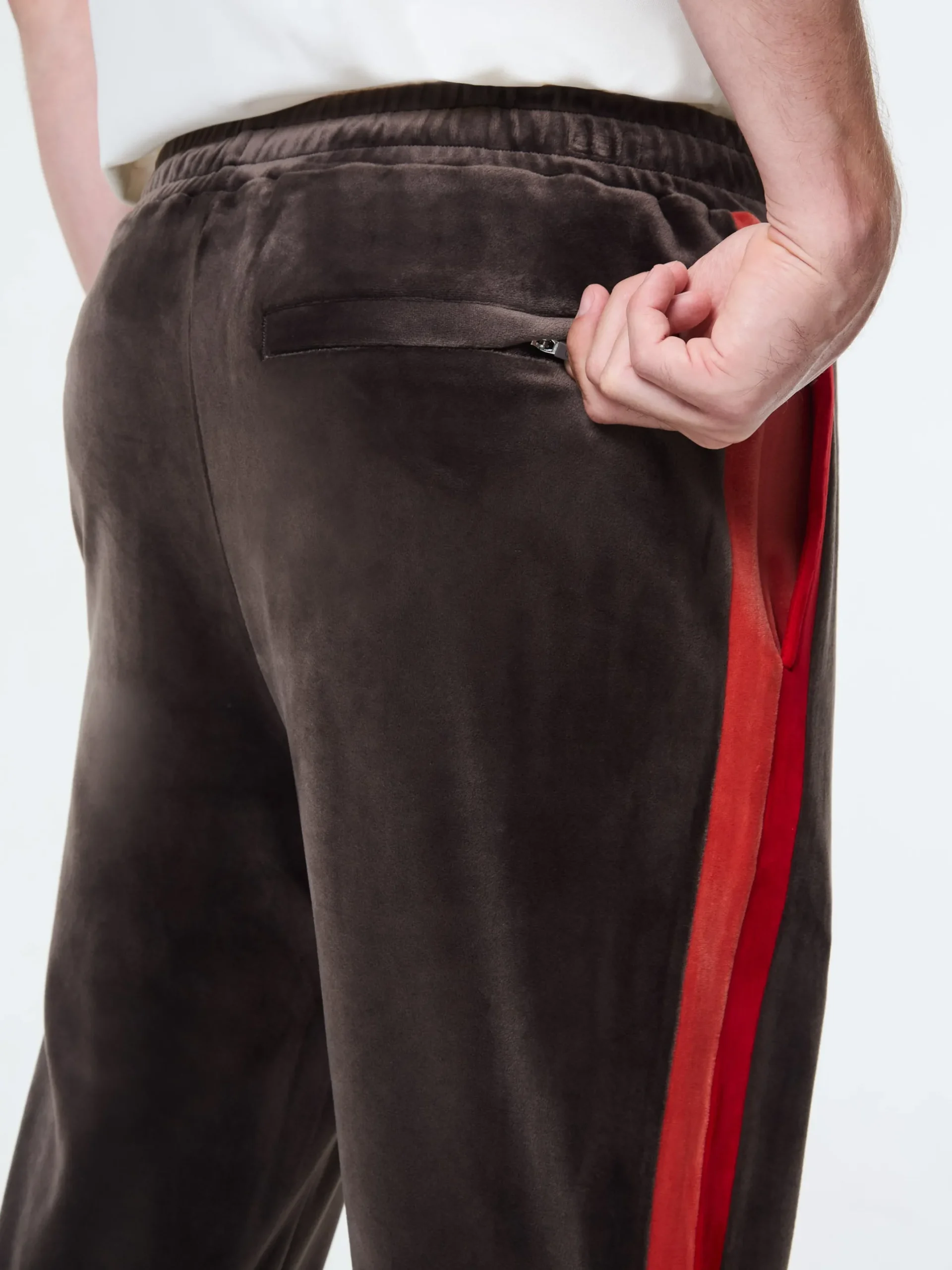 Banda Velour Track Pant- Mulch