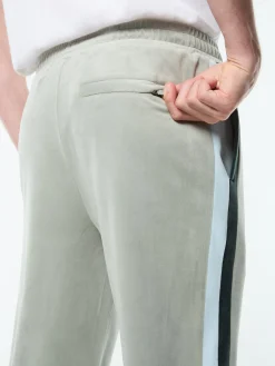 Banda Velour Track Pant- Slate Gray