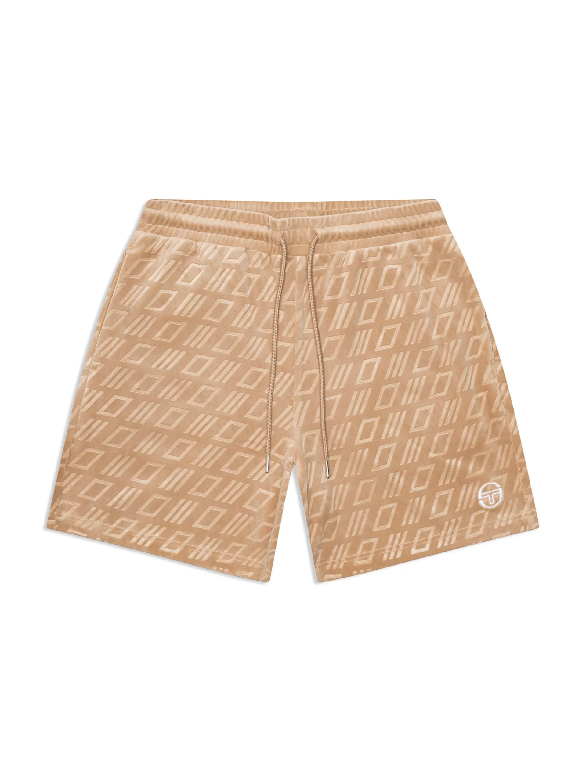 Bandiera Debossed Velour Short-Humus