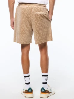 Bandiera Debossed Velour Short-Humus