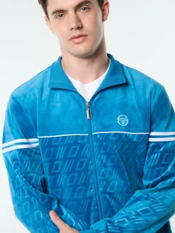 Bandiera Track Jacket- Mykonos Blue