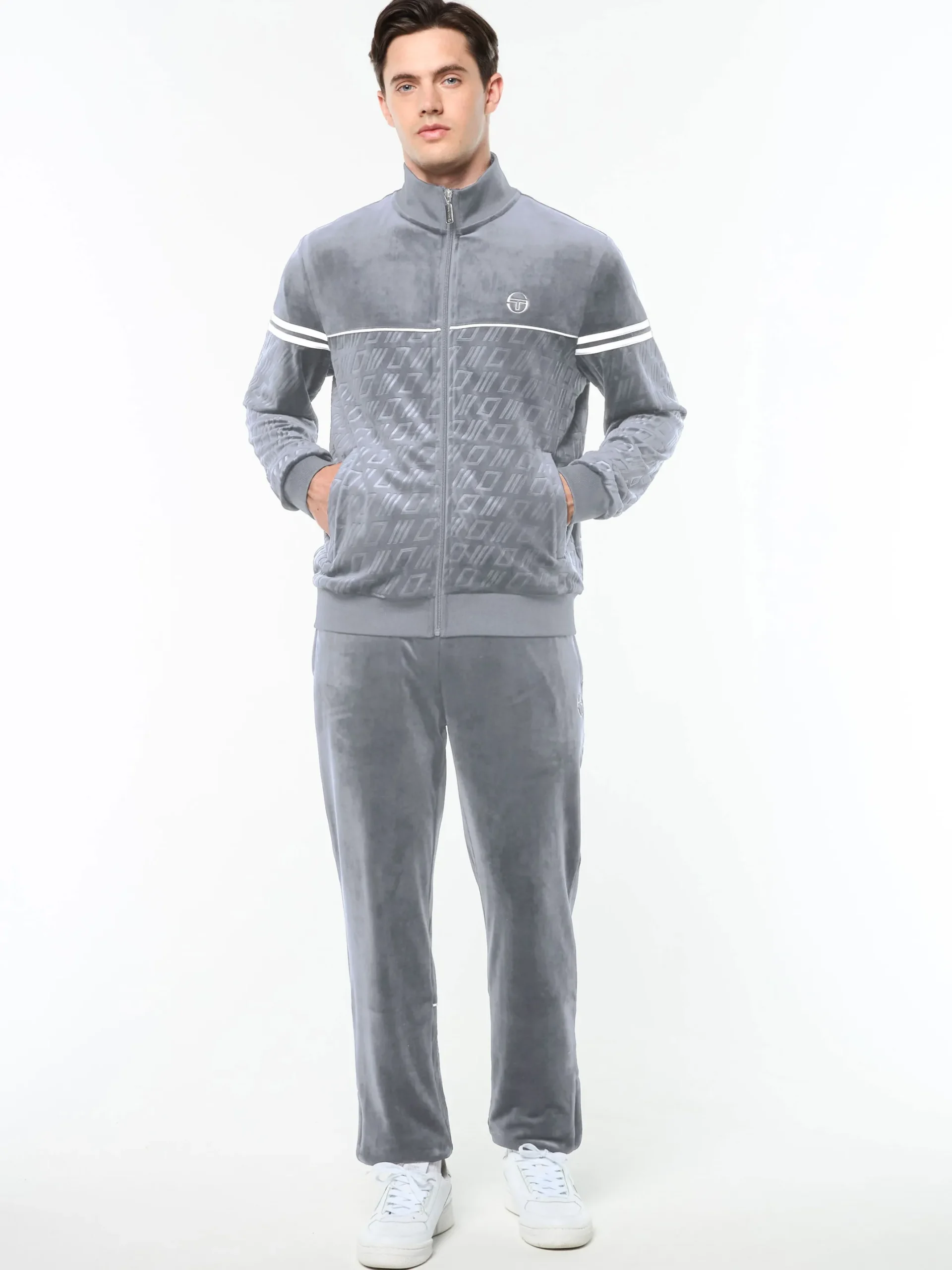 Bandiera Track Jacket- Sleet