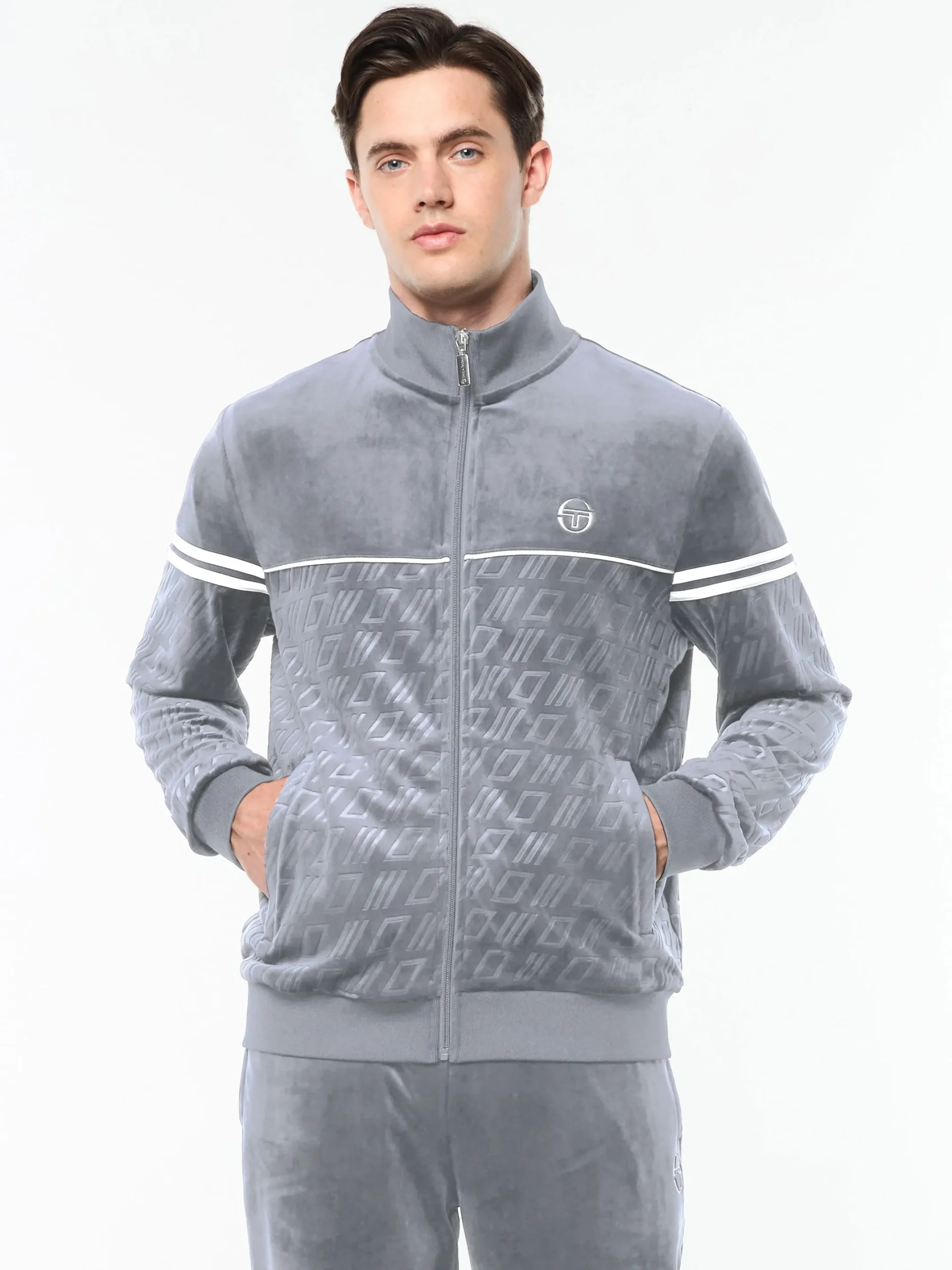 Bandiera Track Jacket- Sleet
