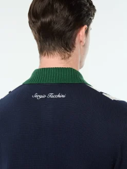 Bruni Knit Cardigan- Maritime Blue