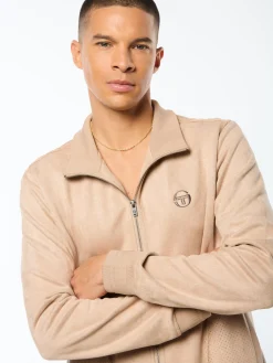 Camoscio Track Jacket- Humus