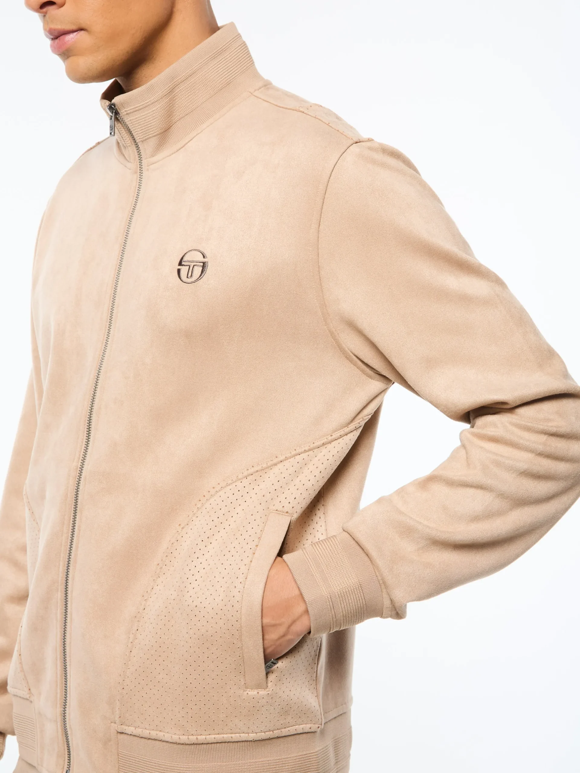 Camoscio Track Jacket- Humus