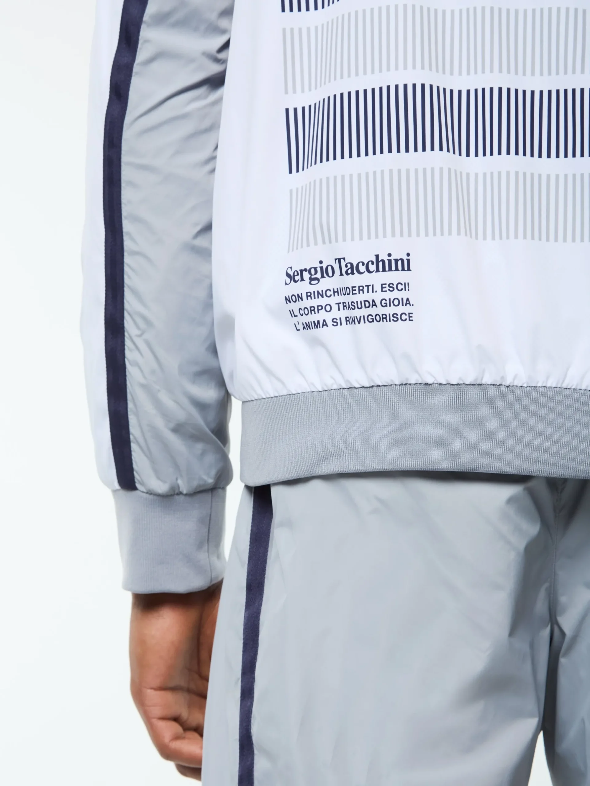 Campo Court Track Jacket- Quiet Grey