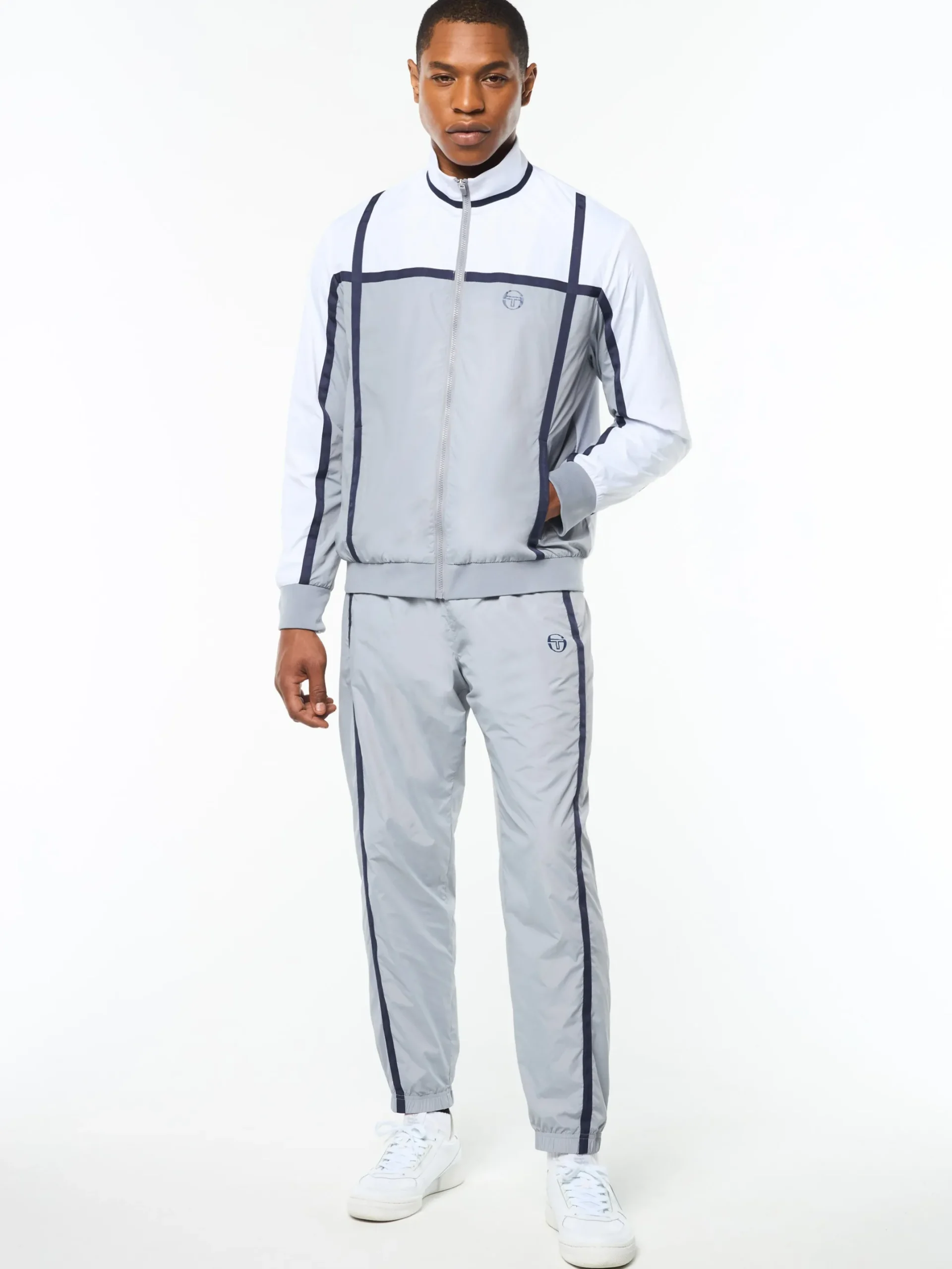 Campo Court Track Jacket- Quiet Grey
