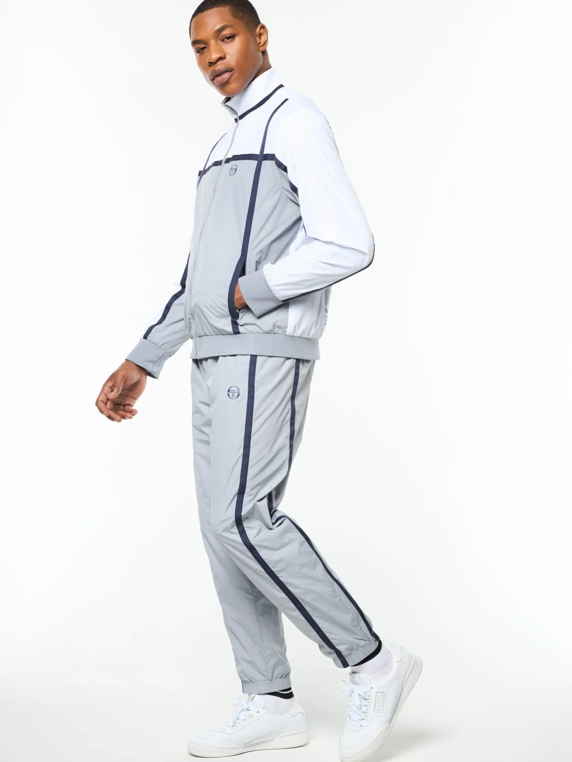 Campo Court Track Jacket- Quiet Grey