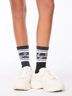 Classico Script Sock-Black Beauty