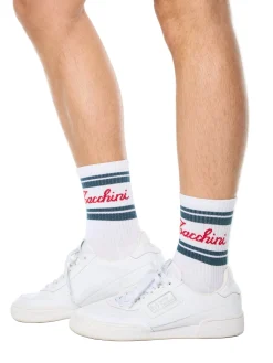 Classico Script Sock-Brilliant White