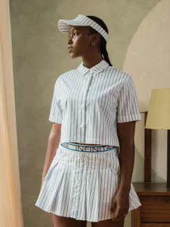 Colonna Cropped Skirt- French Blue