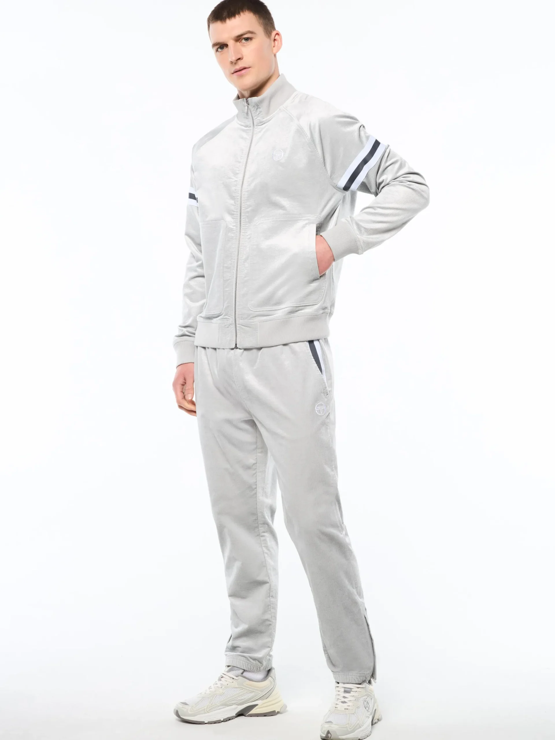 Cordurato Track Jacket- Quiet Grey