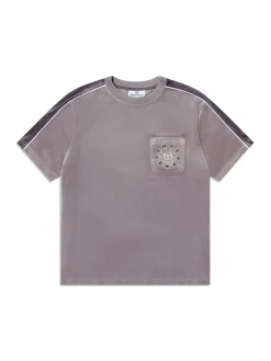 Cresta Velour Pocket T-Shirt-Sleet