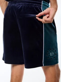 Cresta Velour Short-Maritime Blue