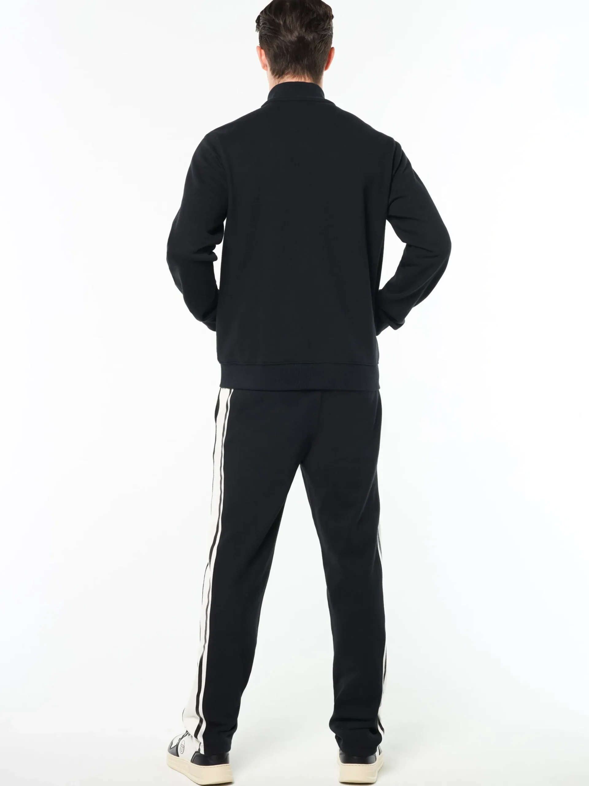 Cursivo Track Jacket- Black Beauty