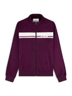 Cursivo Track Jacket- Potent Purple