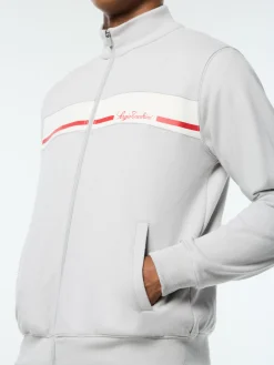 Cursivo Track Jacket- Quiet Grey