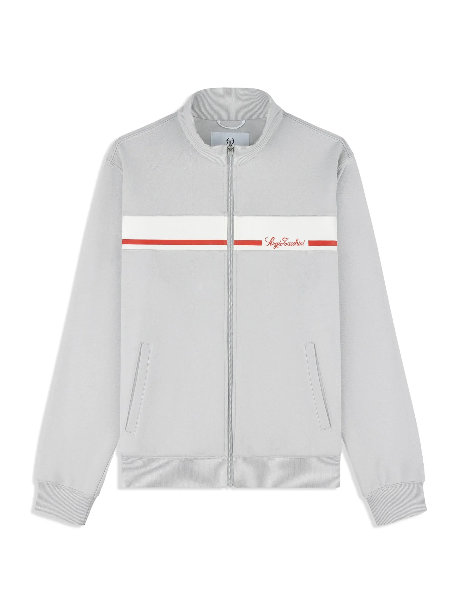 Cursivo Track Jacket- Quiet Grey