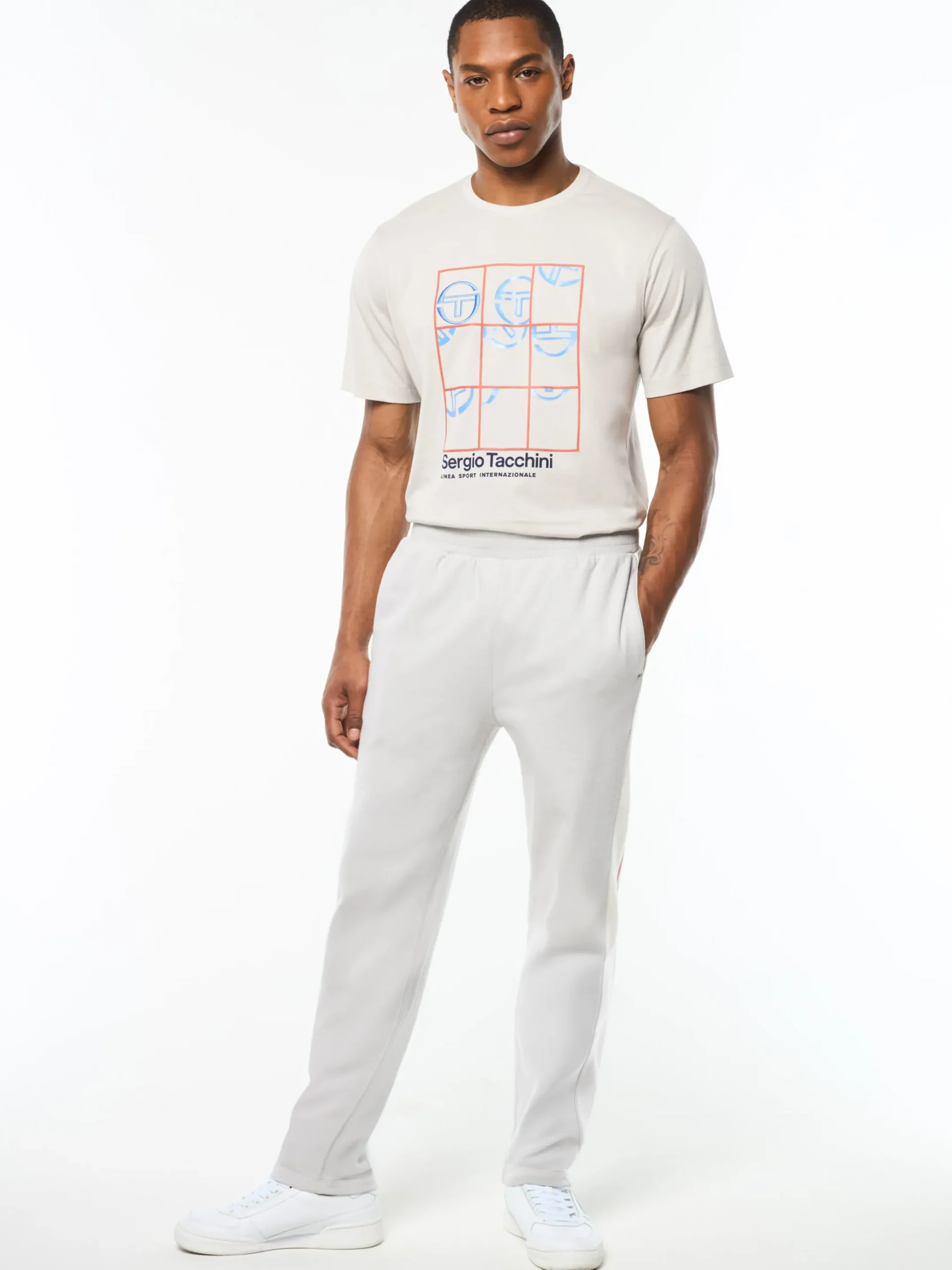 Cursivo Track Pant- Quiet Grey
