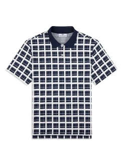 Damarindo Check Polo- Maritime Blue